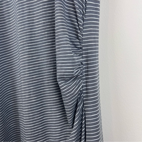 Toad&Co Maxi Dress Racerback Grey Stripe Full Length Size S - Picture 6 of 10